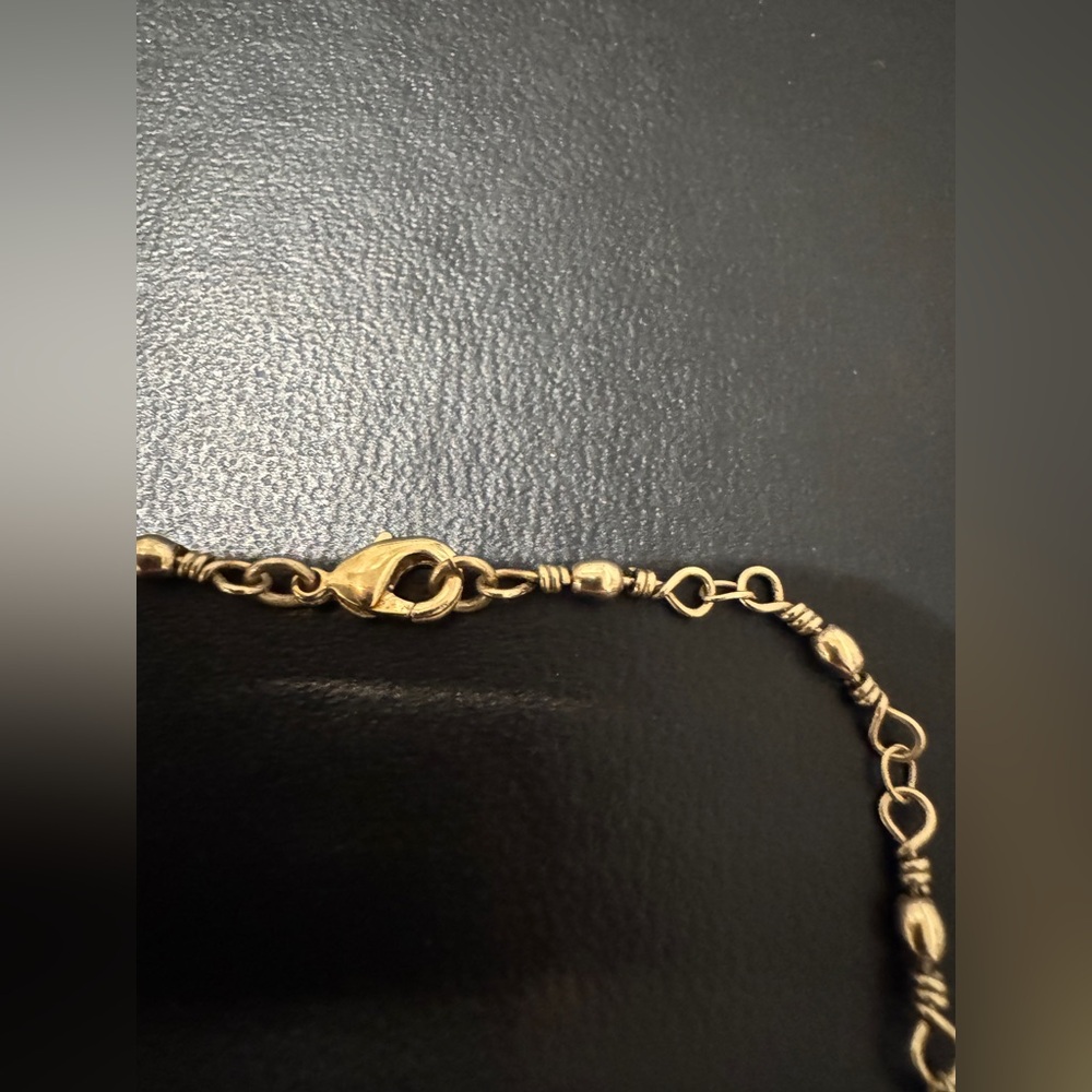 Vintage Gold Plated Mother of Pearl Necklace - Picture 5 of 6